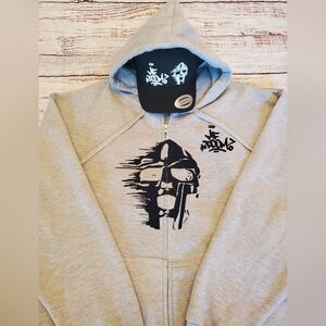 MF Doom Madvillian Mask Zip Up Hoodie ! Size XL